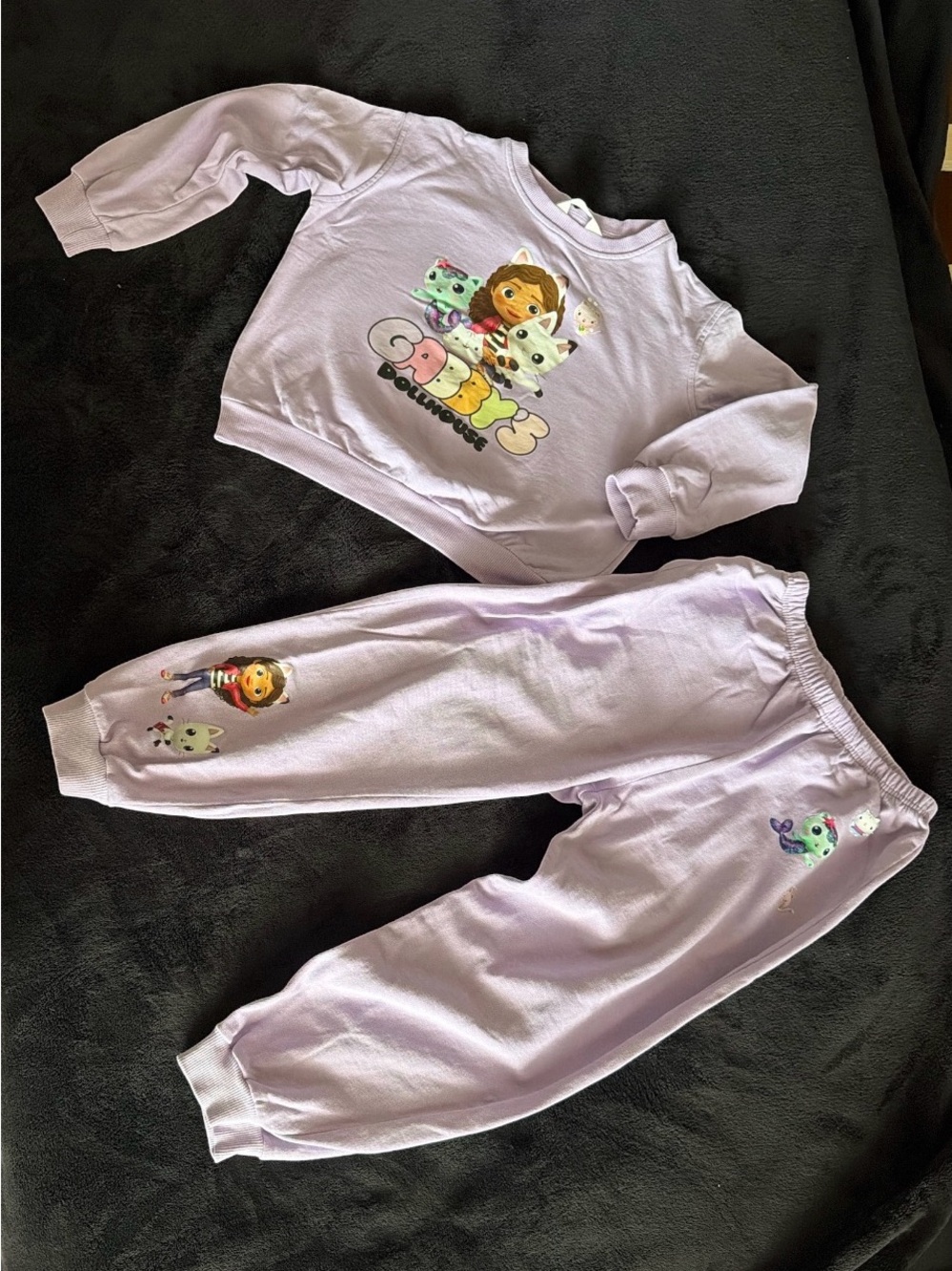 H&M Lilac Character Pajama Set for Kids